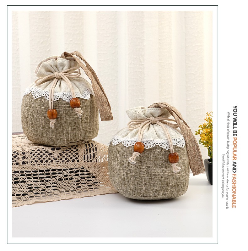 厂家直销新款束口袋化妆品收纳袋礼品包装袋香薰料包装空袋购物袋详情图11