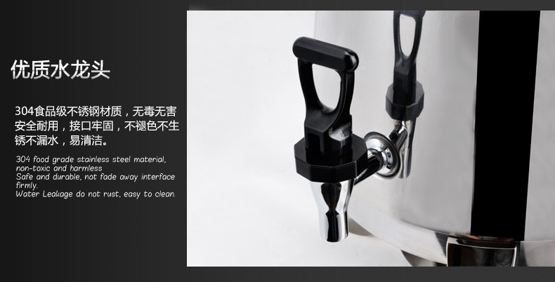 Stainless steel coffee bowl, 13L self-service coffee bucket, buffet stove, beverage bowl, milk and juice bowl pic 15