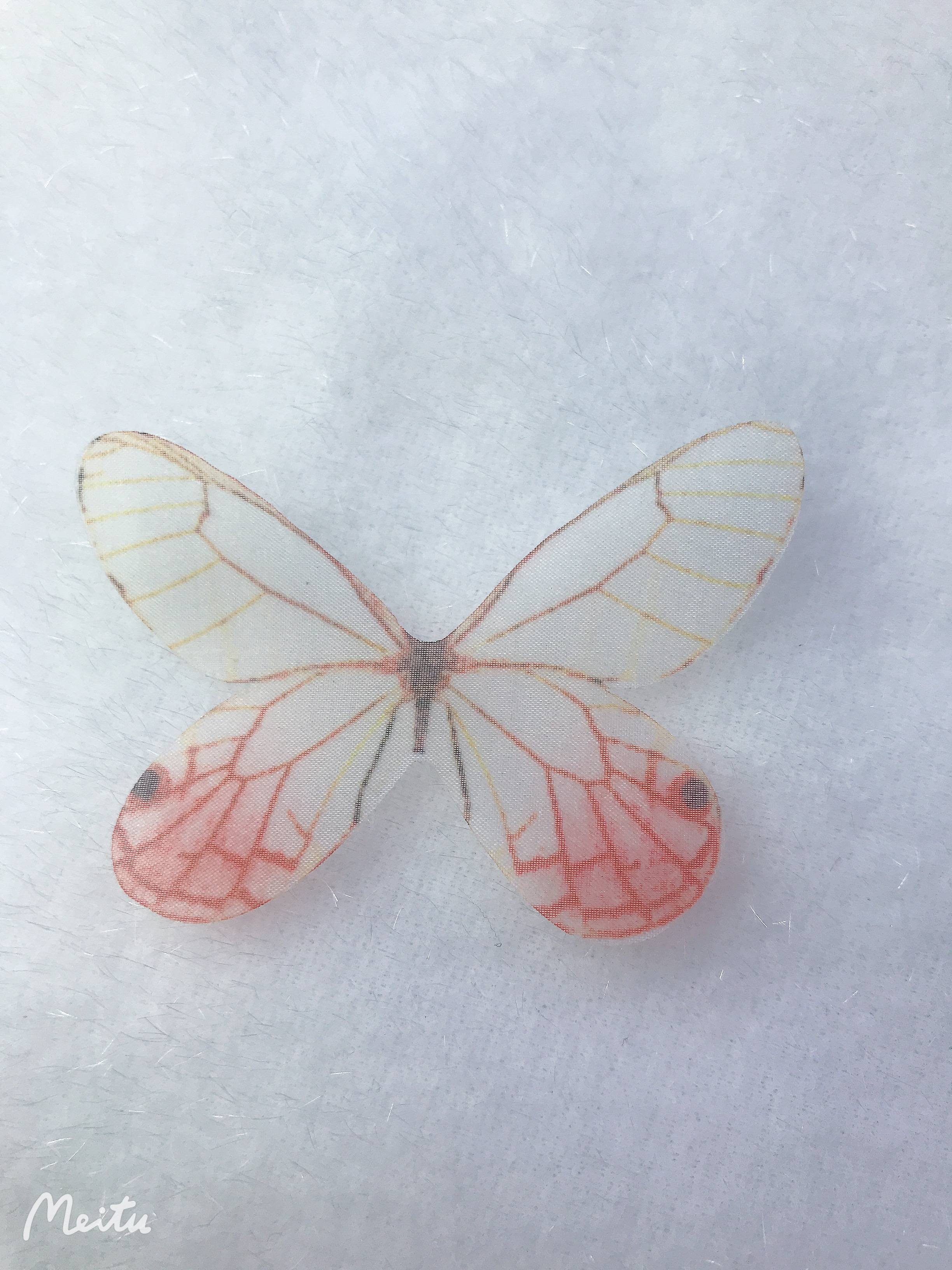 Purple Cherry Blossom Language Tulle Butterfly Hair clip Headwear accessory Classic ancient Chinese style undefined