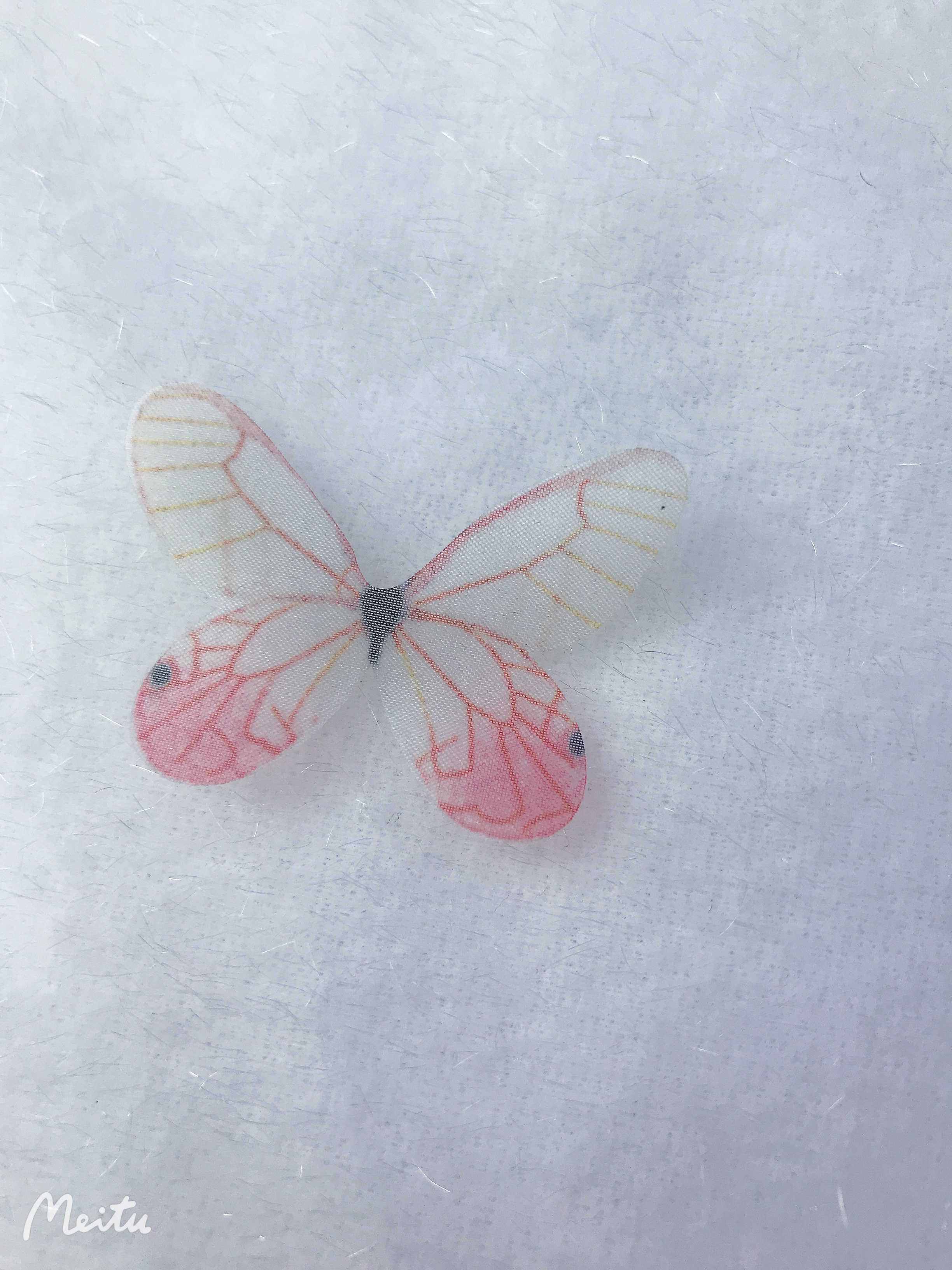 Purple Cherry Blossom Language Tulle Butterfly Hair clip Headwear accessory Classic ancient Chinese style undefined