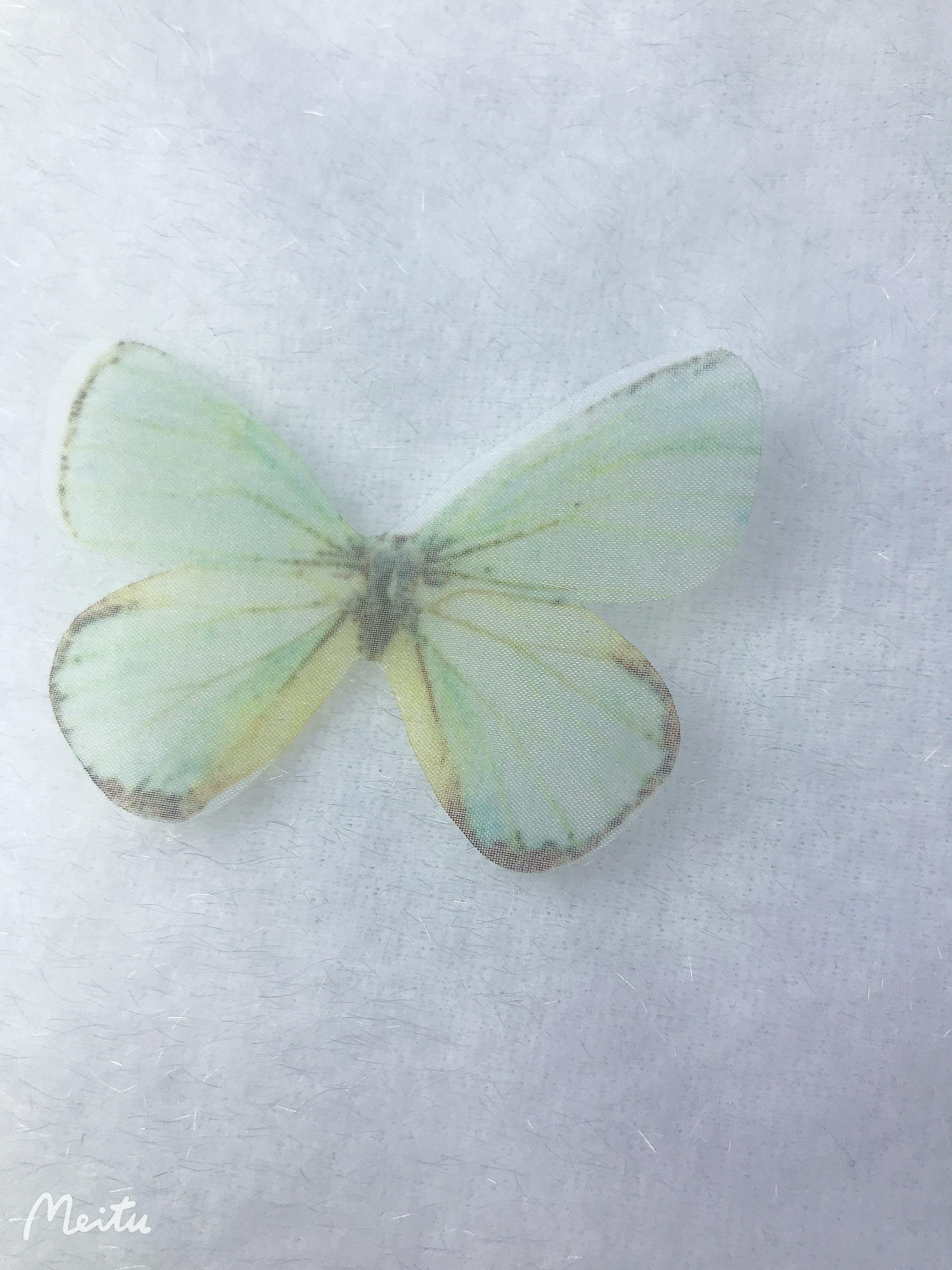 Purple Cherry Blossom Language Tulle Butterfly Hair clip Headwear accessory Classic ancient Chinese style undefined