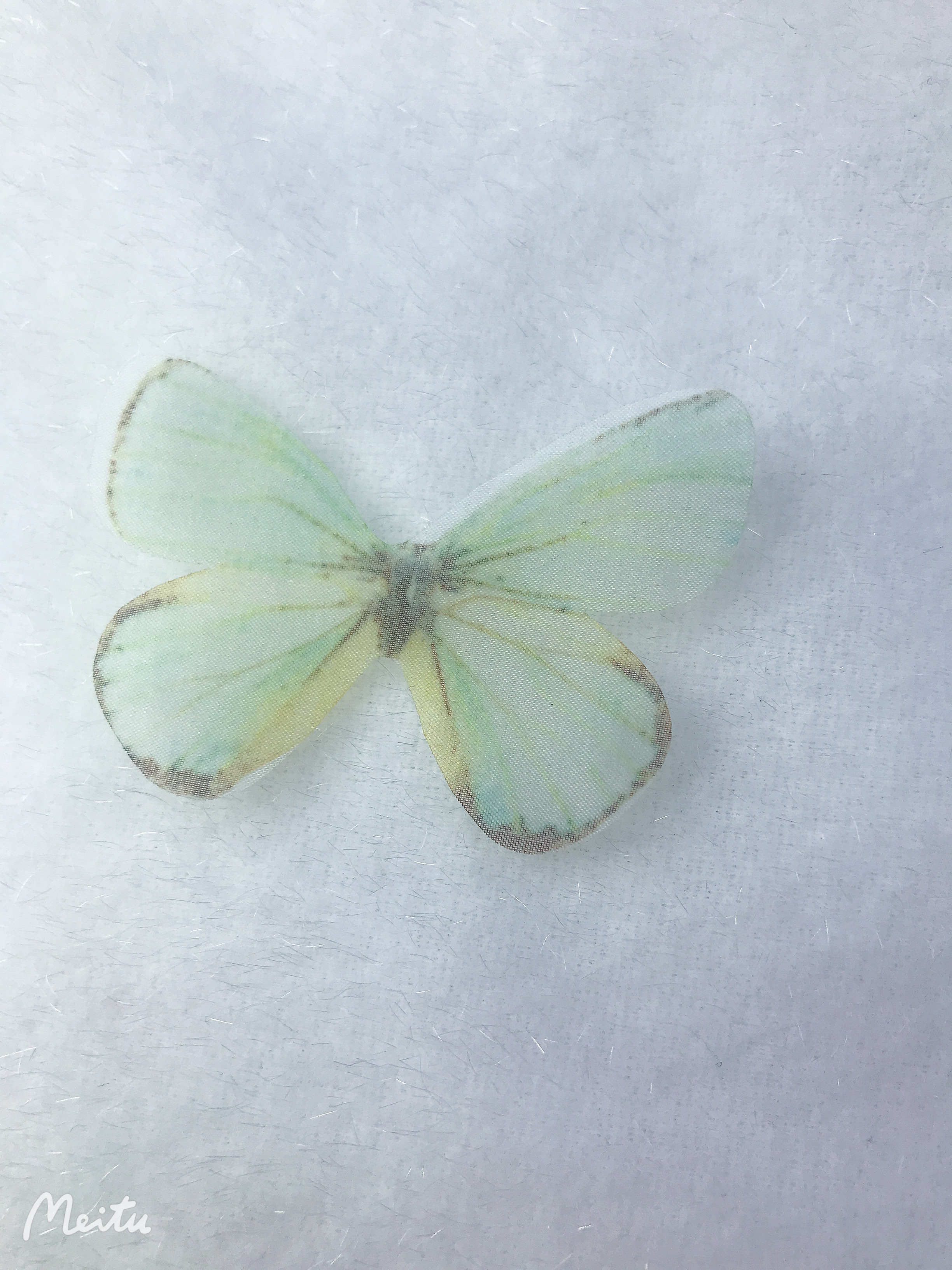 Purple Cherry Blossom Language Tulle Butterfly Hair clip Headwear accessory Classic ancient Chinese style undefined