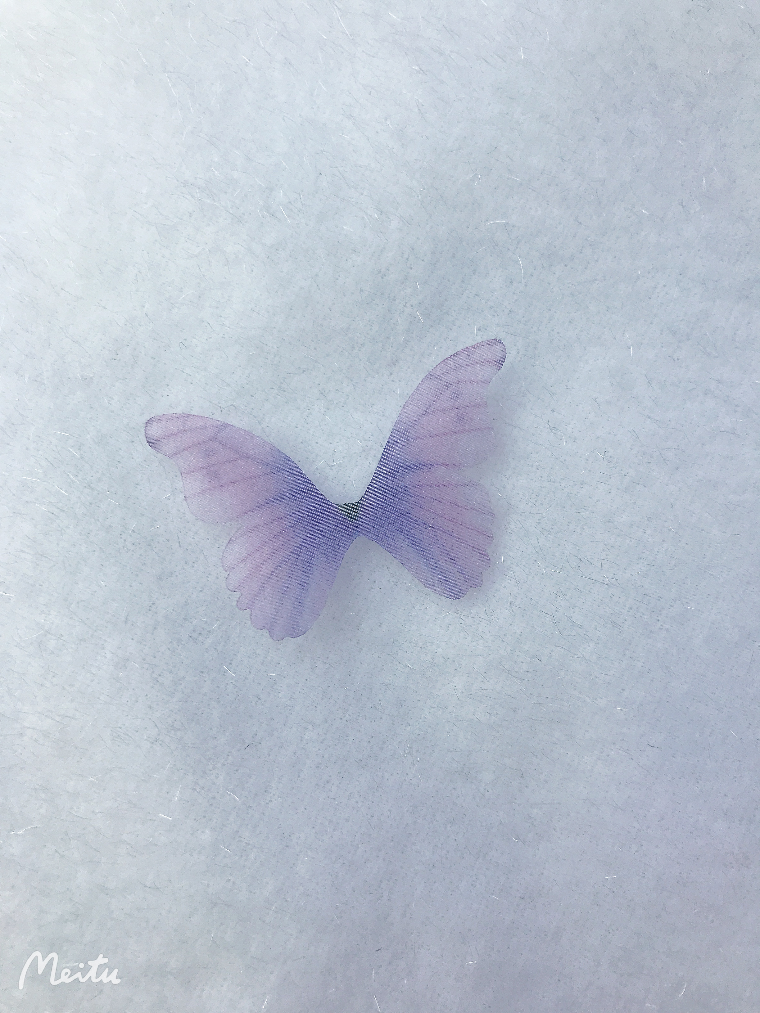 Purple Cherry Blossom Language Tulle Butterfly Hair clip Headwear accessory Classic ancient Chinese style undefined