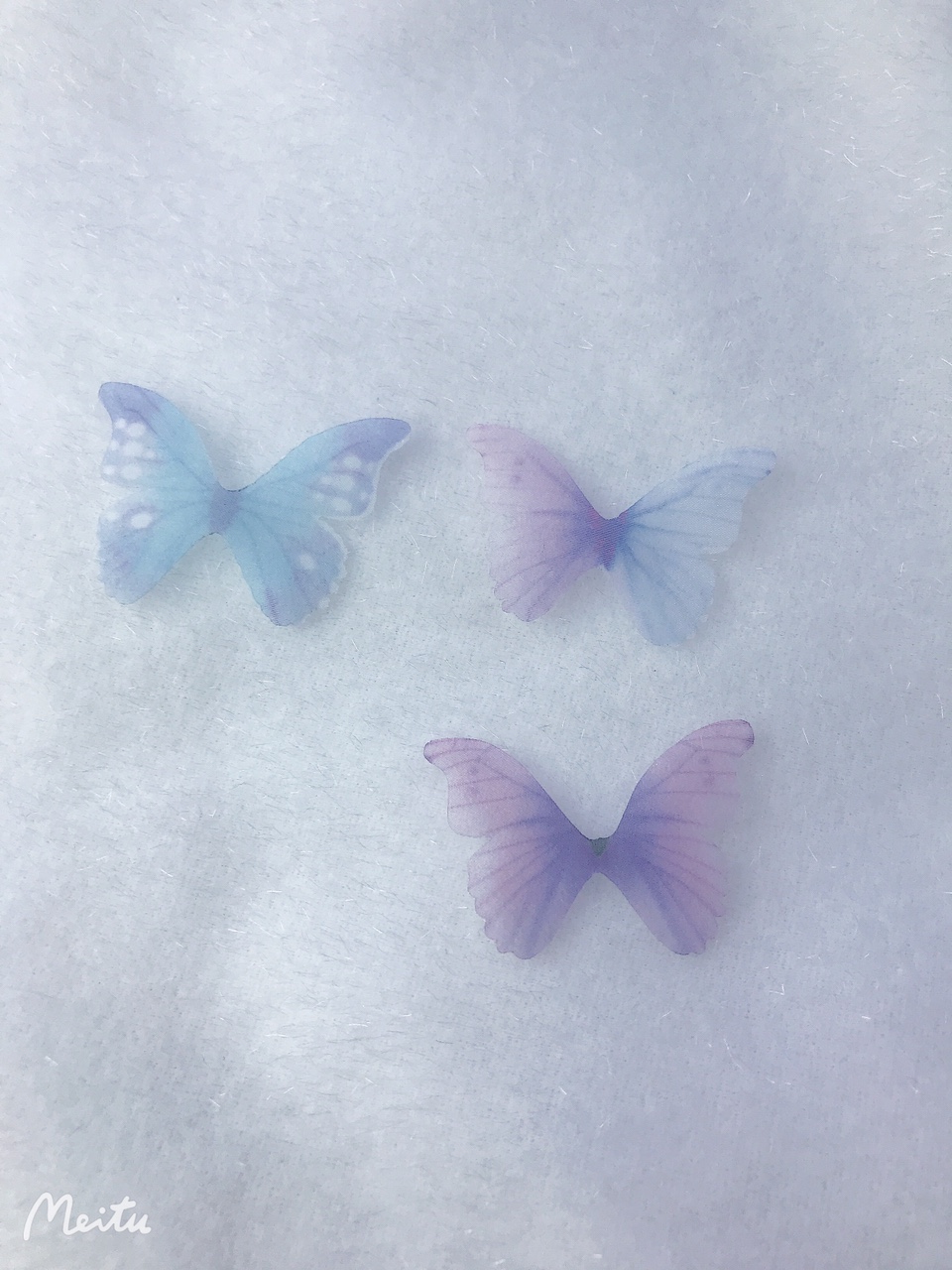 紫樱语薄纱蝴蝶发夹头饰配件经典古风中国风