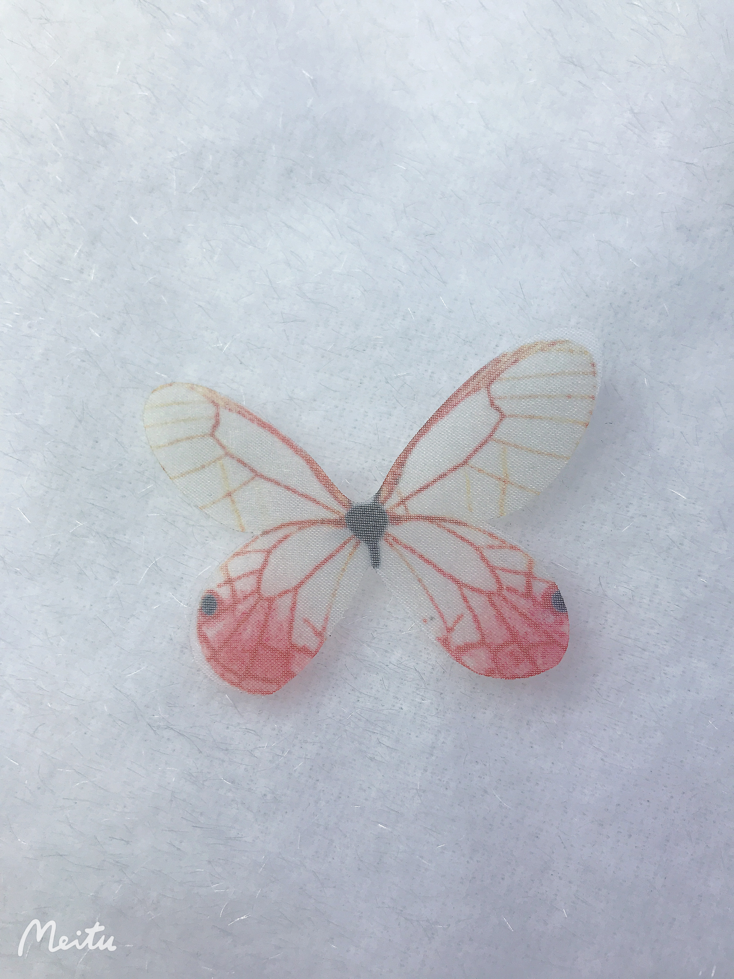 Purple Cherry Blossom Language Tulle Butterfly Hair clip Headwear accessory Classic ancient Chinese style undefined