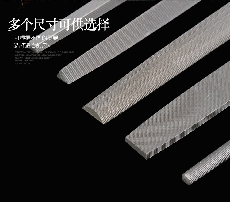 File steel file manufacturer direct sales 5-piece file sets, high carbon steel flat round files 6-inch, 8-inch, 10-inch, 12-inch. For large quantities and prices, please consult customer service detail image 2