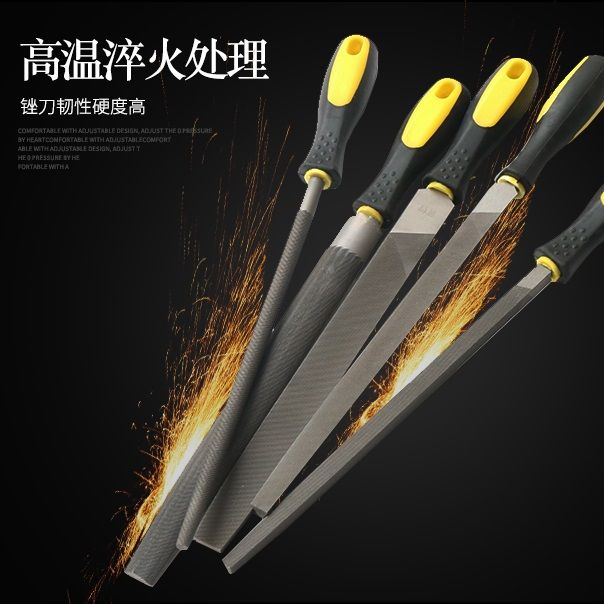 File steel file manufacturer direct sales 5-piece file sets, high carbon steel flat round files 6-inch, 8-inch, 10-inch, 12-inch. For large quantities and prices, please consult customer service Specification image