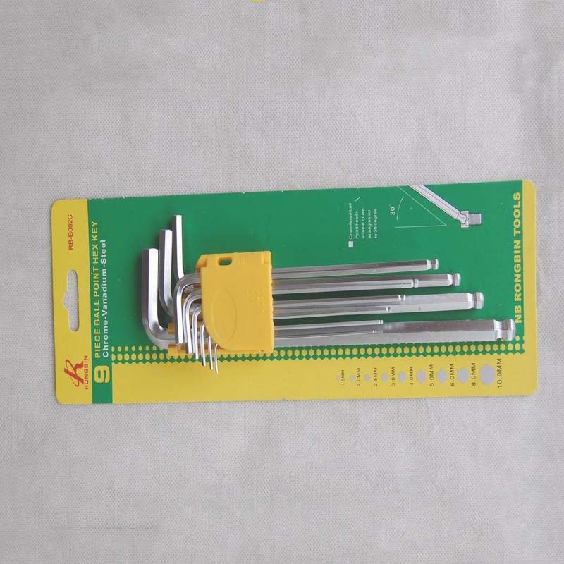The 9PC star Allen wrench is of superior quality and suitable for large-scale maintenance of machines, lathes and other mechanical equipment. For prices, please consult customer service details Picture