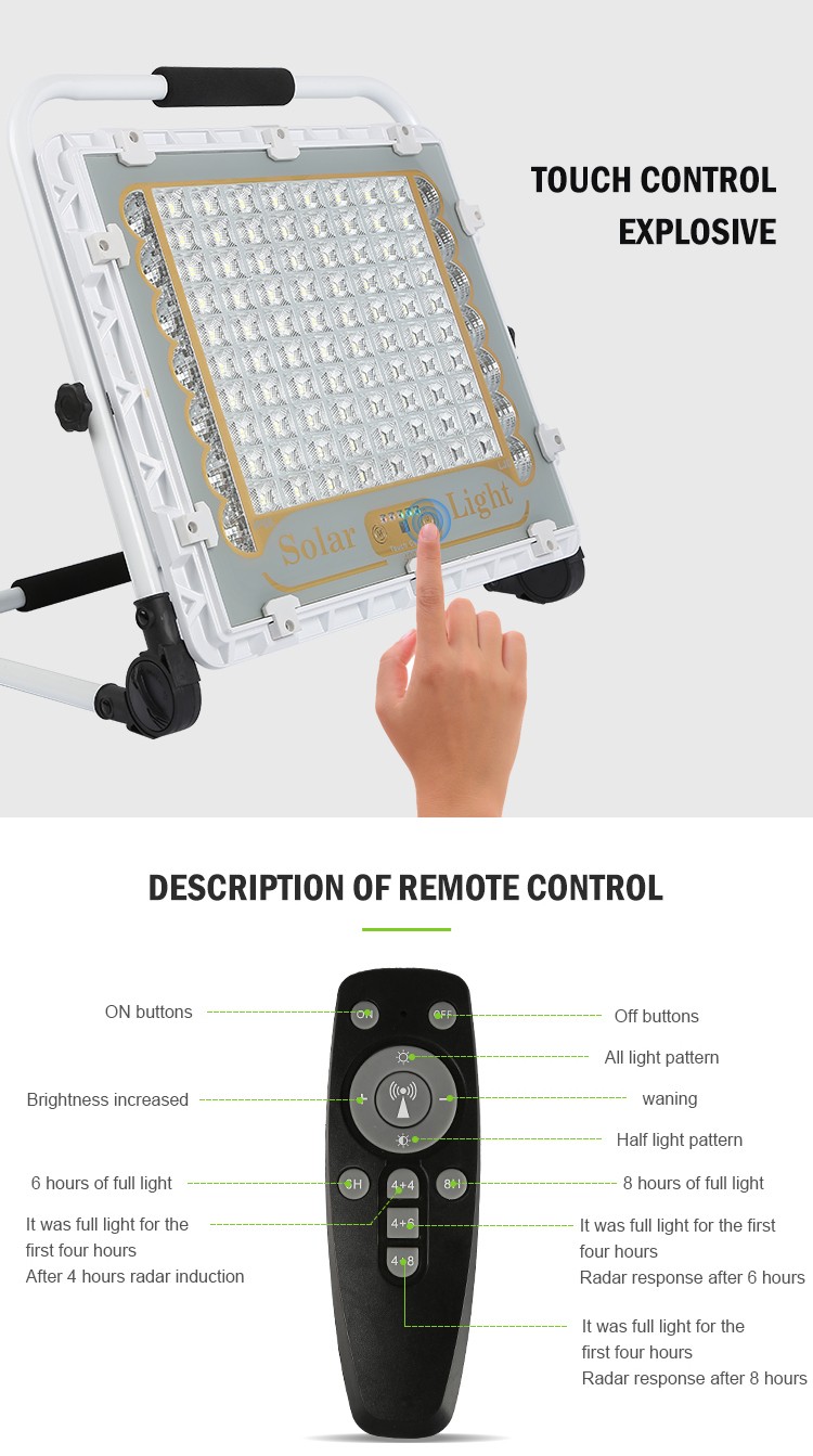 LED太阳能手提灯400W太阳能投光灯应急手提灯工作灯详情图8
