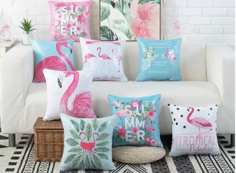 花鸟动物图案抱抌靠抌靠垫系列白底实物图