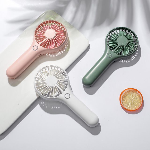 Modern Simplicity 2021 New hand-held fan Outdoor Portable OEM Silent USB charging fan custom