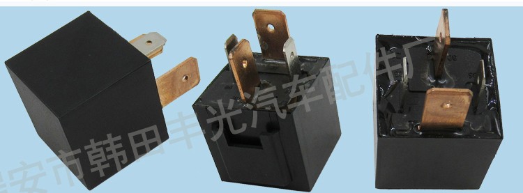 Factory direct sales of automotive relay switch 12V 80A universal controller switch 5-pin 4-pin black RT7106 detail image 4