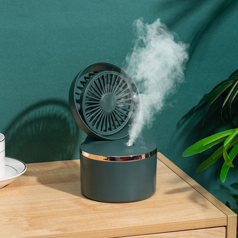 2021 New Humidifier Spray fan Mini electric fan USB charging Home Office desktop fan Custom