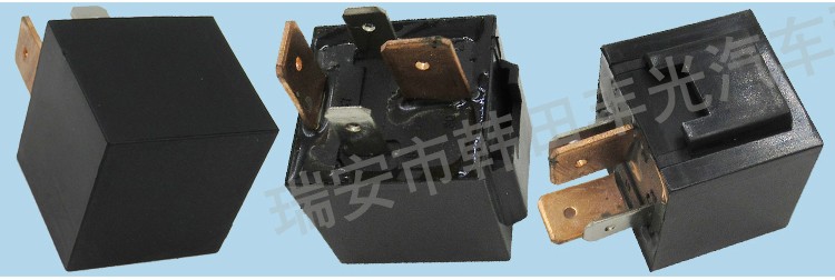 Factory direct sales of automotive relay switch 12V 80A universal controller switch 5-pin 4-pin black RT7106 detail image 6