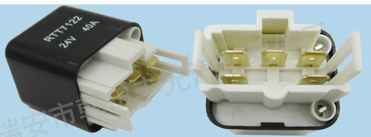 厂家直销 汽车继电器开关12V 40A通用款控制器开关5插黑色控制器RTT7122详情4