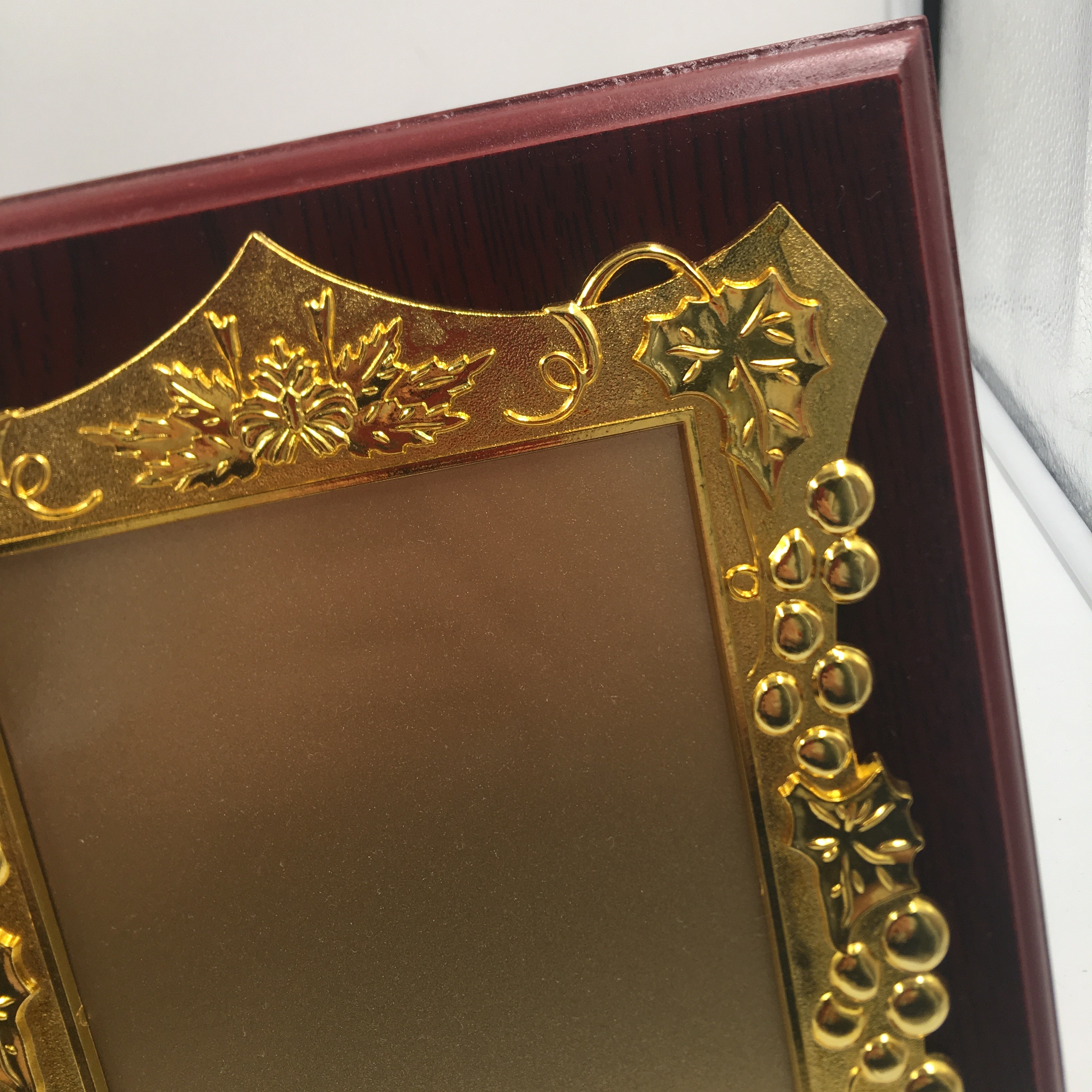 金箔奖牌定做 授权书加盟牌定制 木质牌匾定做 木托授权牌详情图2