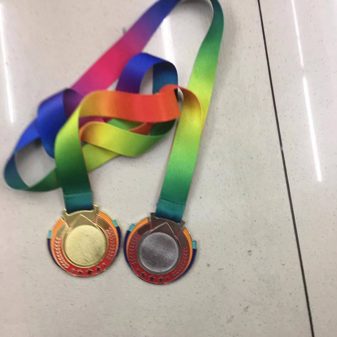 奖牌定制合金烤漆奖牌 马拉松赛事金银铜牌 