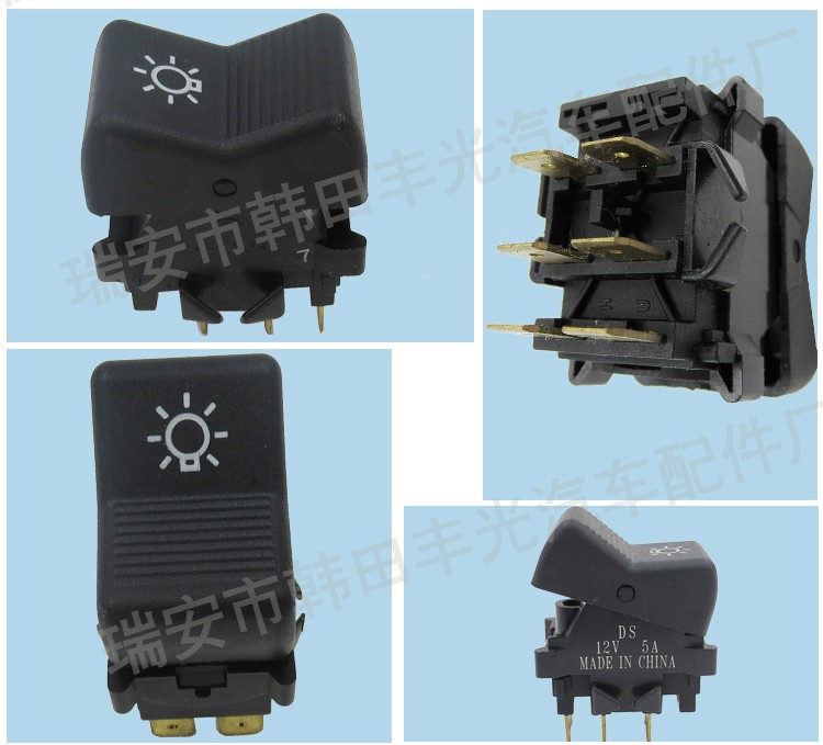 Factory direct sales are suitable for LADA car switches, low beam switches, LADA window lifter switches, 12V, 5A, 4 pins pic 6