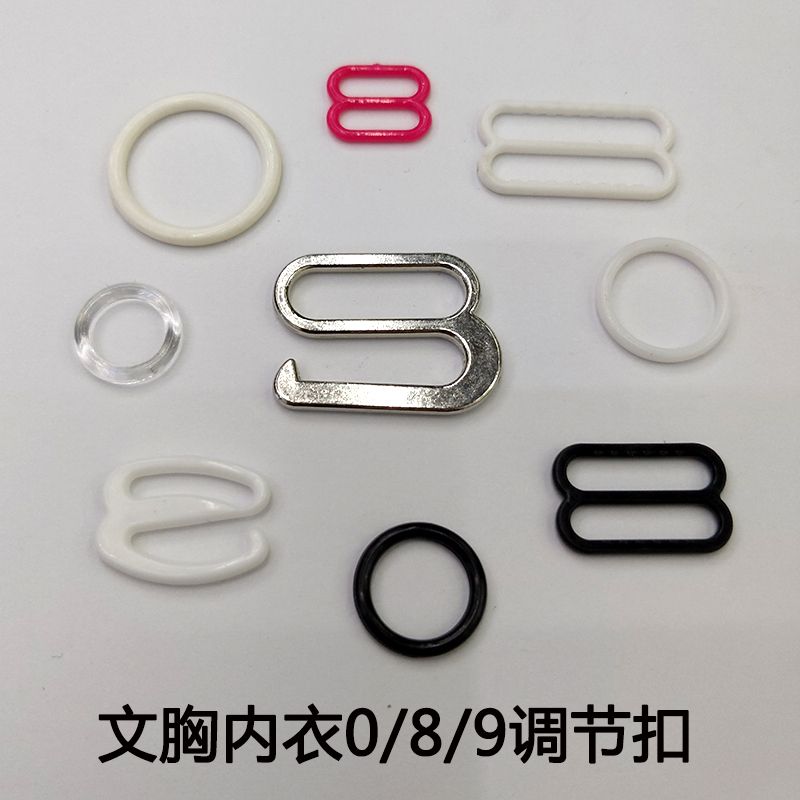 Large nine-character inner garment buckle, transparent hook, zinc alloy hook, 089 character buckle Application Scenario