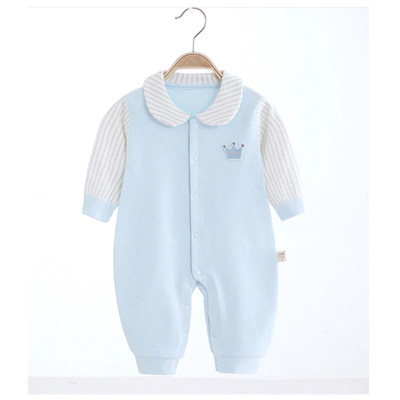 儿童连体睡衣春秋季纯棉宝宝连体衣长袖纯棉男童女童婴儿空调服小童