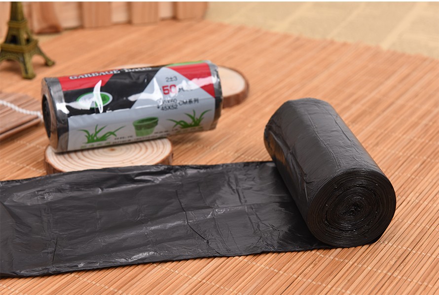 洁中洁垃圾袋45×52cm47只装（黑色)详情图9