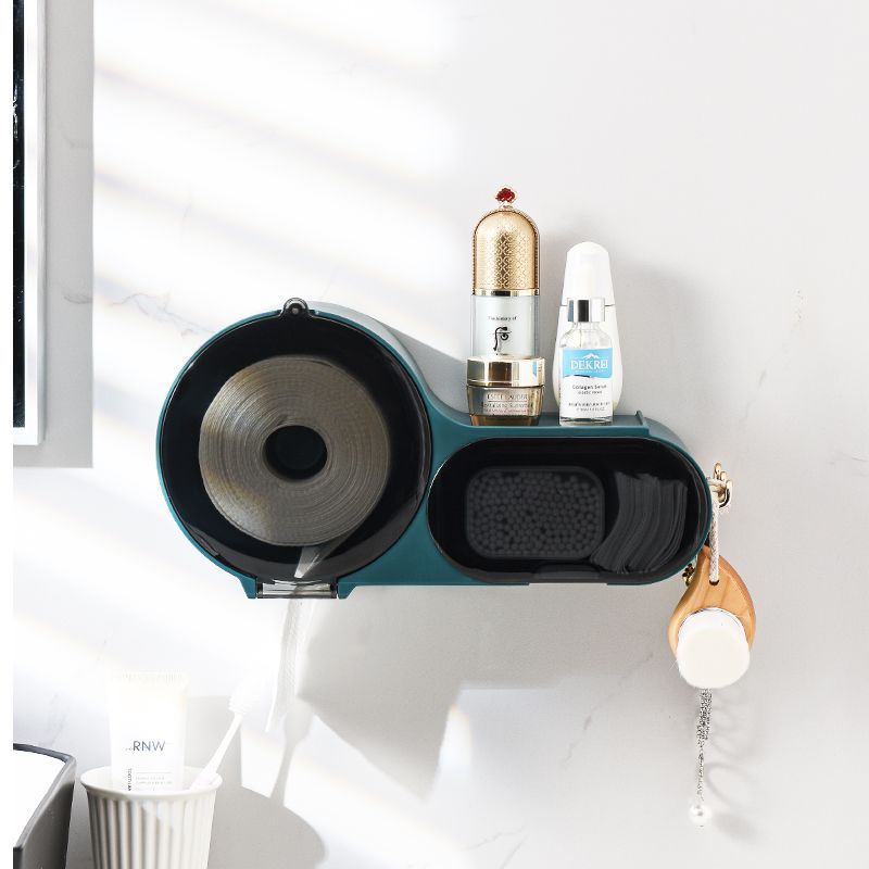Solid large roll paper box, wall-mounted tissue box, paper towel box, no perforation, bathroom coreless roll paper rack full figure