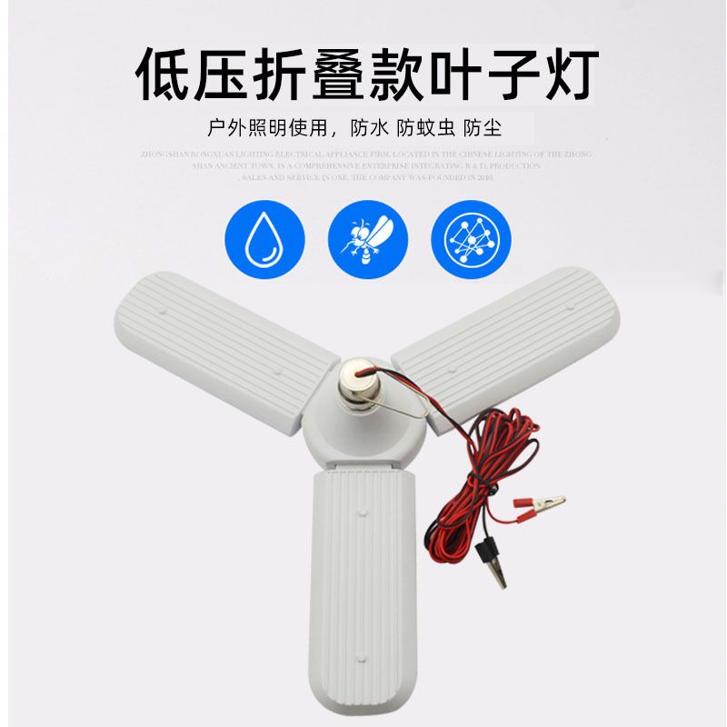 12V three-leaf lamp details Picture