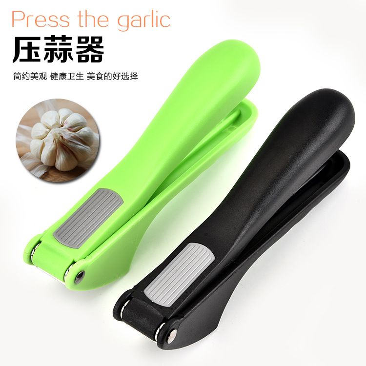现货加厚手动压蒜器，不锈钢蒜泥压 塑料手柄蒜泥器厨房小工具  量大价格请咨询客服