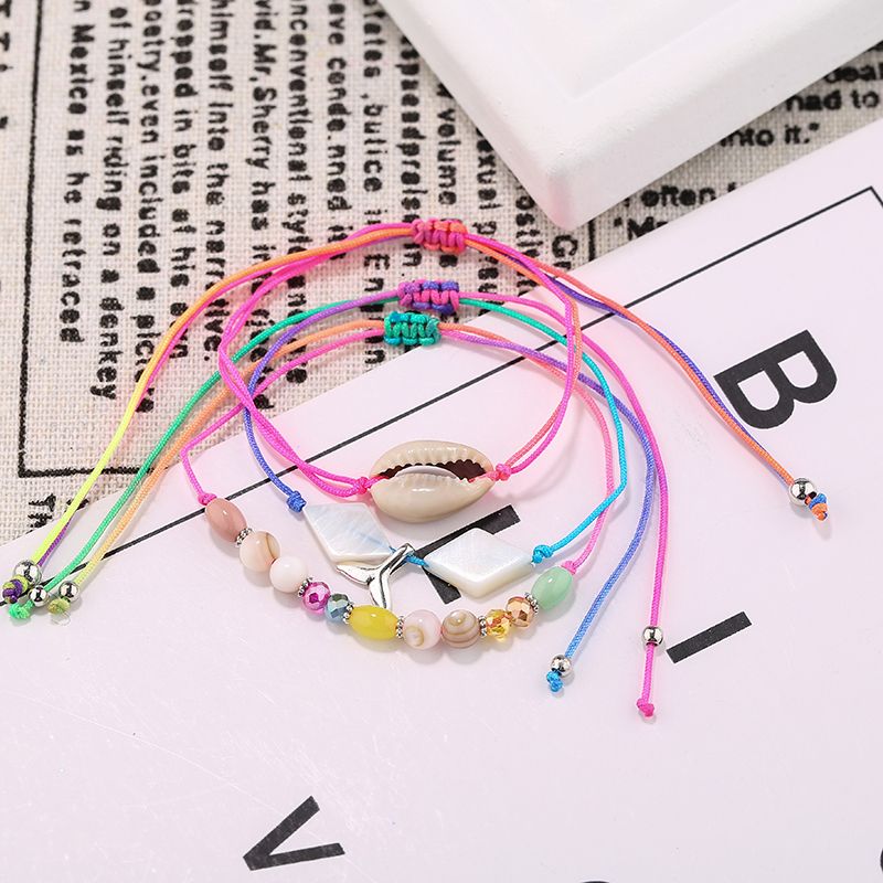 Hot selling Bohemian style bracelet hand woven rice beads shell fashion 100 pairs of hand string ladies hand string thumbnail