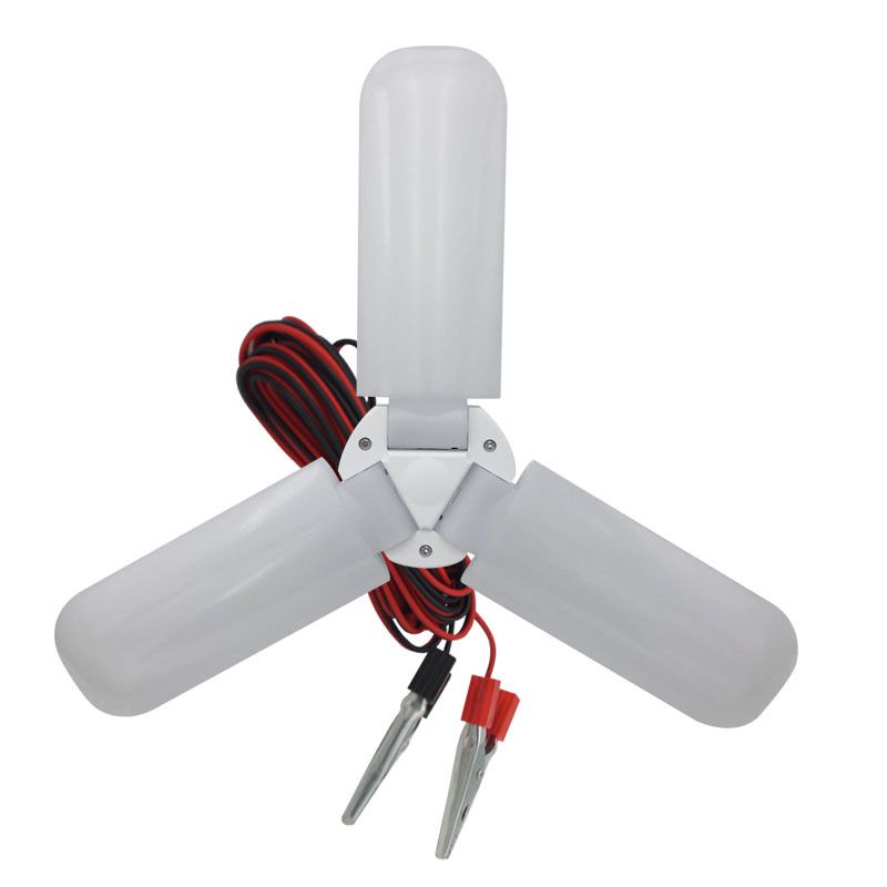12V three-leaf lamp