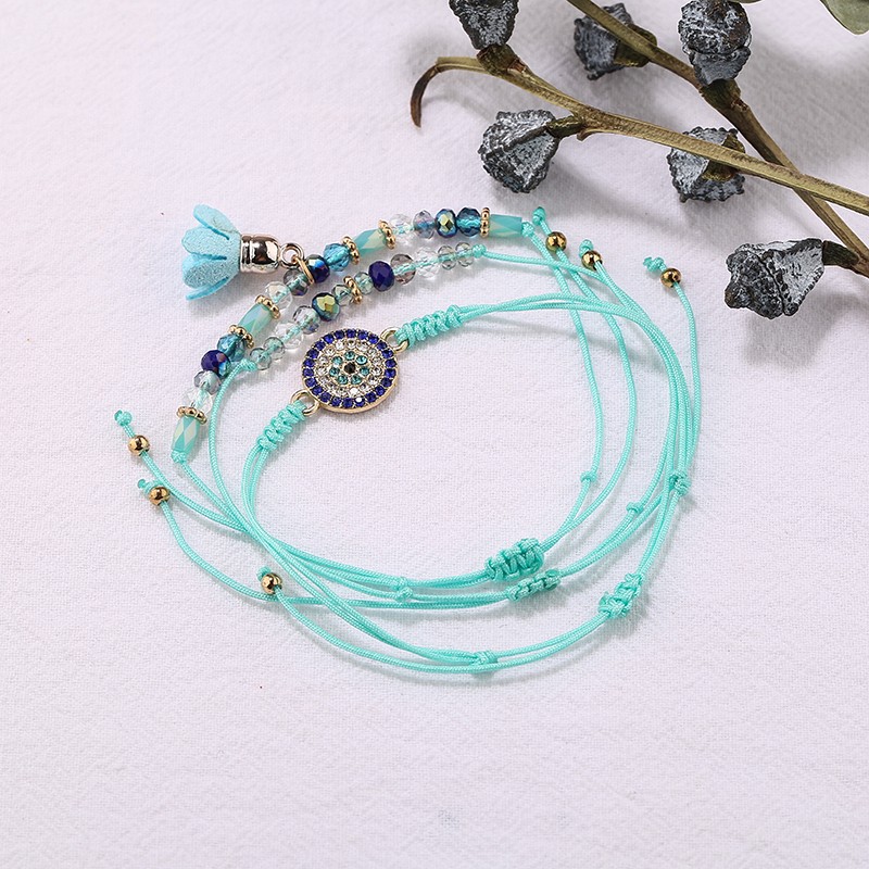 欧美波西米亚风新款手串手饰套装民族风创意米珠流苏合金手链手绳详情4