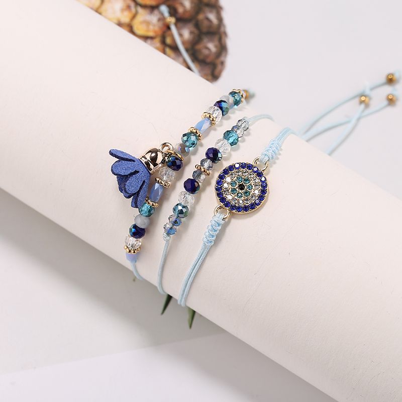 欧美波西米亚风新款手串手饰套装民族风创意米珠流苏合金手链手绳图