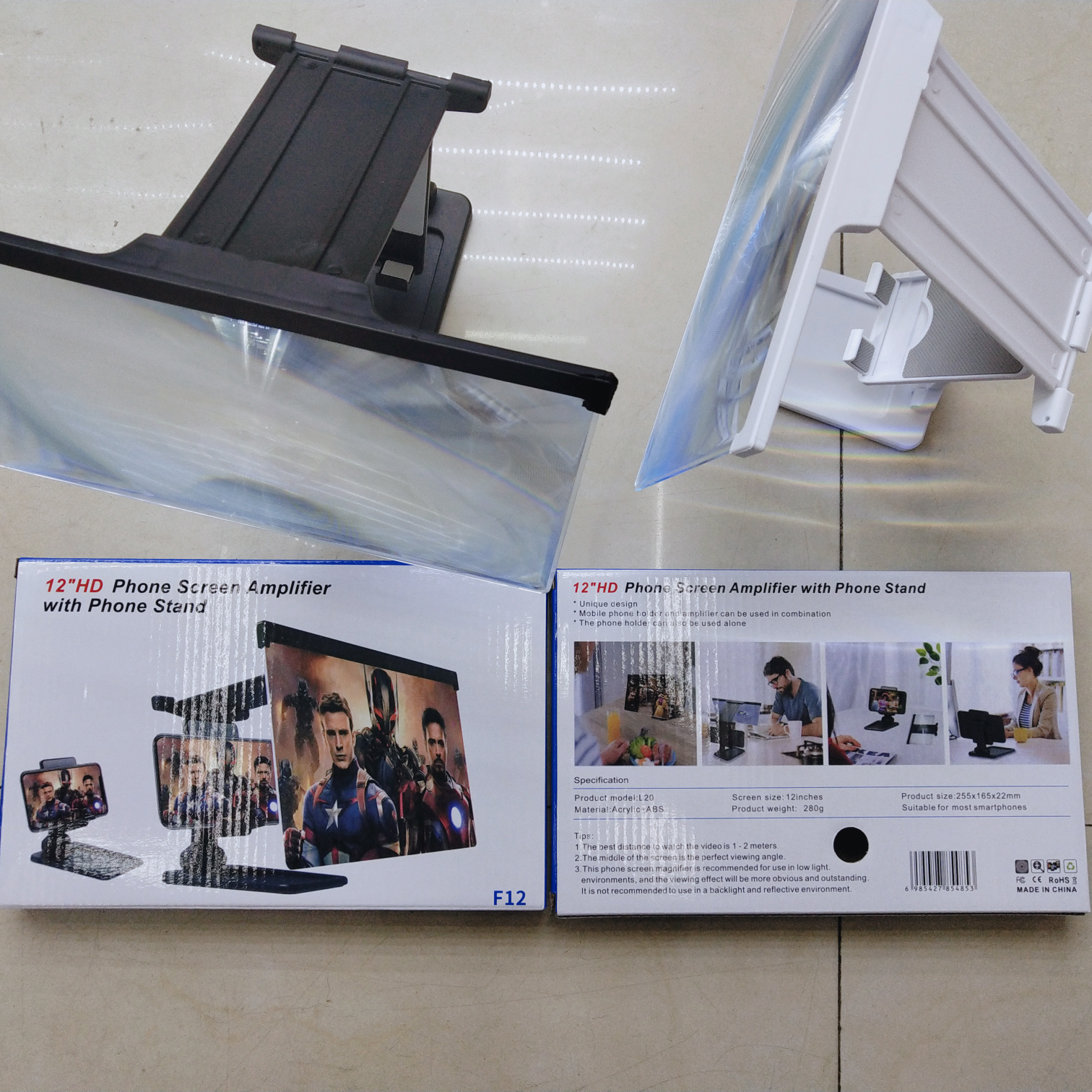 F12 12 "Mobile phone Screen amplifier Detachable mobile phone stand amplifier