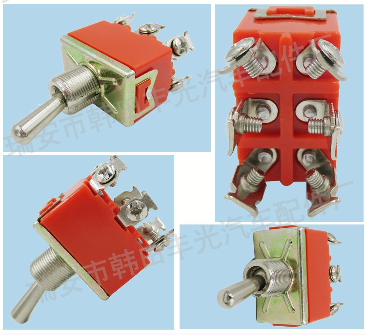 Venta directa de fábrica conveniente para el interruptor de luz del medidor de botón interruptor de botón unidireccional interruptor de paleteo 6 interruptor de luz de intersección E-Ten 1321 KN3C-202 pic 5