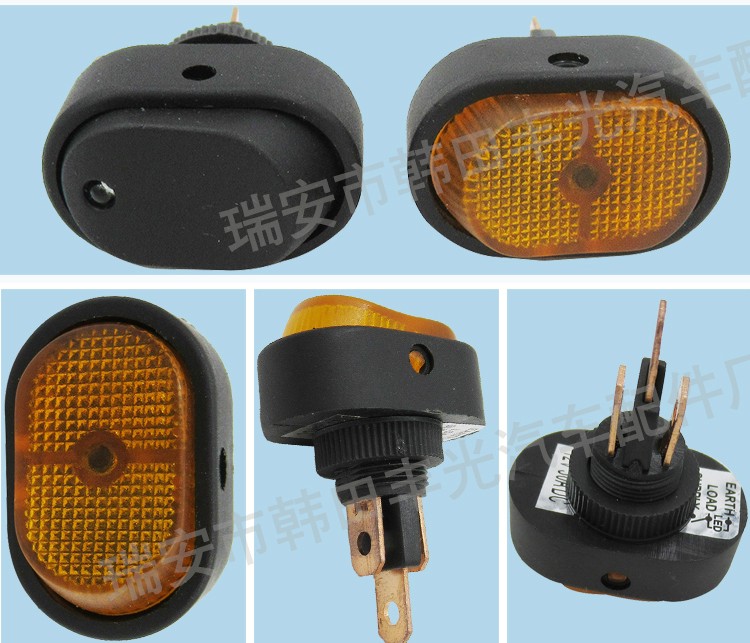 Factory direct sales of 12V car lift switch, LED cat's eye light switch, ON-OFF boat switch ASW-20D detail image 6