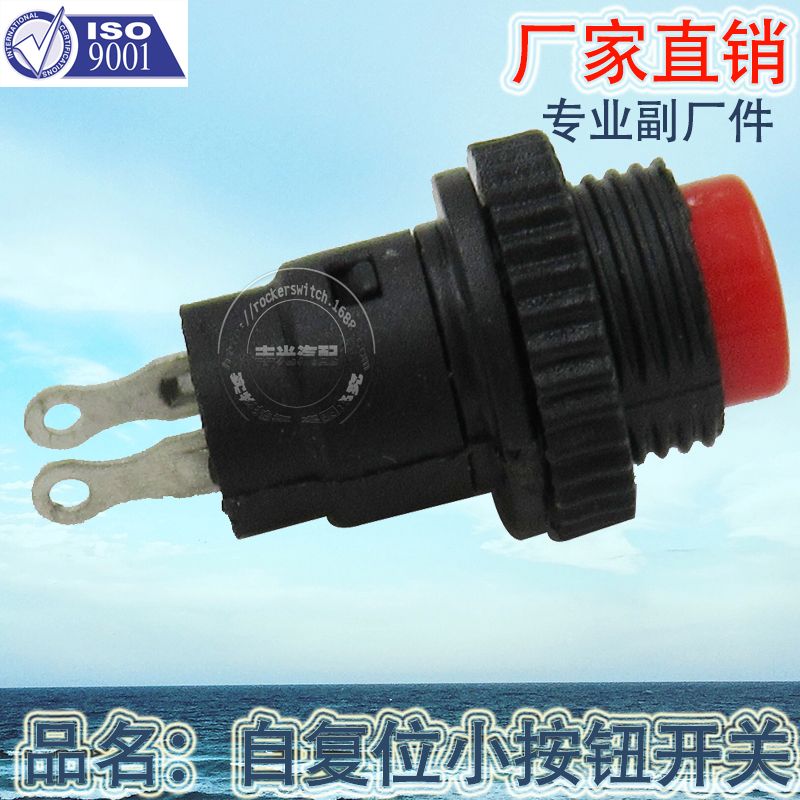 Factory direct sales of small plastic housing push-button switch self-resetting small push-button switch 1.5A 250VAC DS-316 Specification image