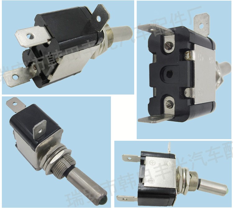 Factory direct sales of automotive instrument panel light strips, light toggle switches, toggle switches, 2 plug-in 2 positions, 1 on 1 off, single-direction ASW-07D detail image 5