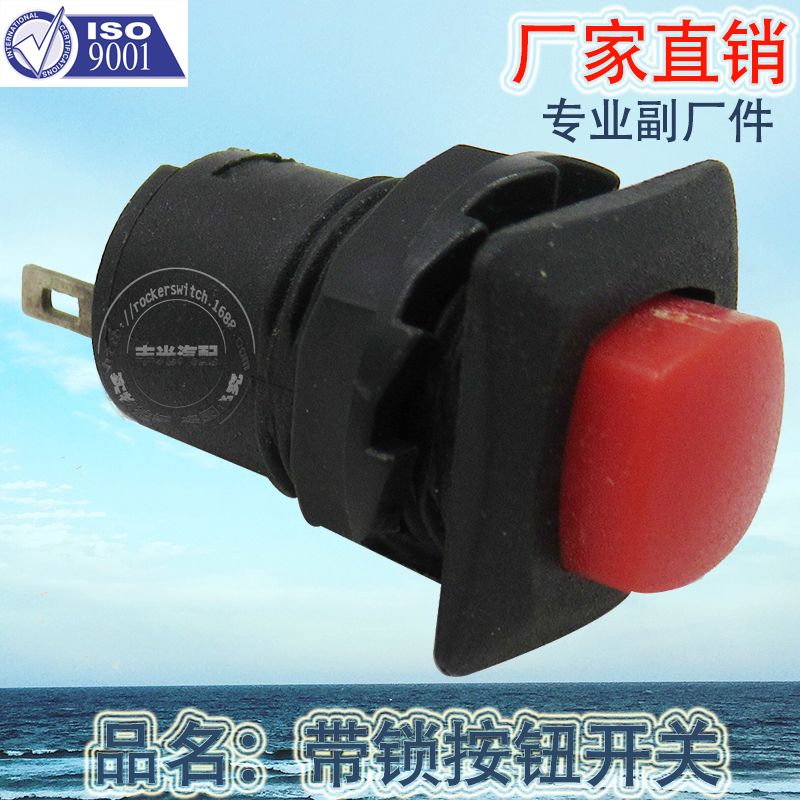 Factory direct sales push-button switch self-locking type push-button switch with lock On-OFF switch 1A 250VAC DS-225