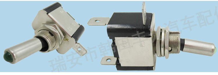 Factory direct sales of automotive instrument panel light strips, light toggle switches, toggle switches, 2 plug-in 2 positions, 1 on 1 off, single-direction ASW-07D detail image 6