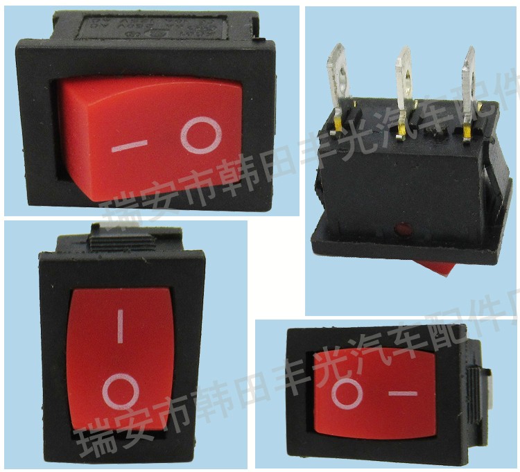 厂家直销 适用于ON-OFF船型开关方形开关改装翘板开关3插脚不带线KCD5-102 KCD1详情5
