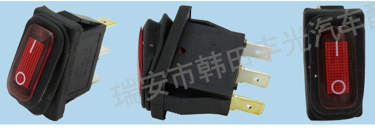 厂家直销 电煮锅开关防水型电热锅开关单刀双掷不带灯翘板开关KCD3-101NW KCD3-101N-W详情4