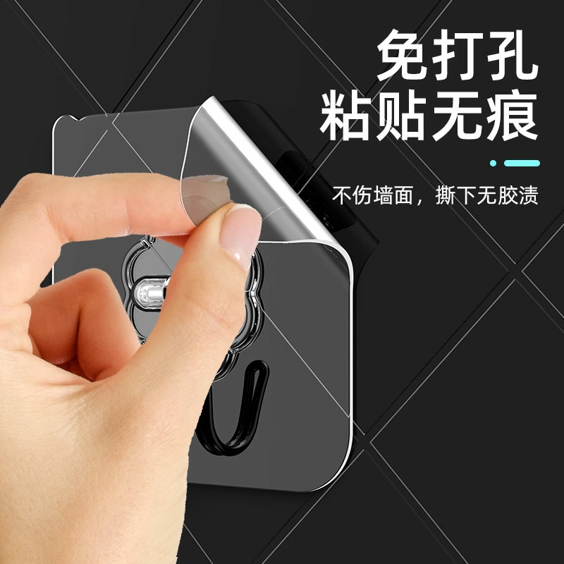 墙面魔力贴可重复使用无痕不脱落粘钩承重吸盘挂钩门后免打孔挂钩详情图6