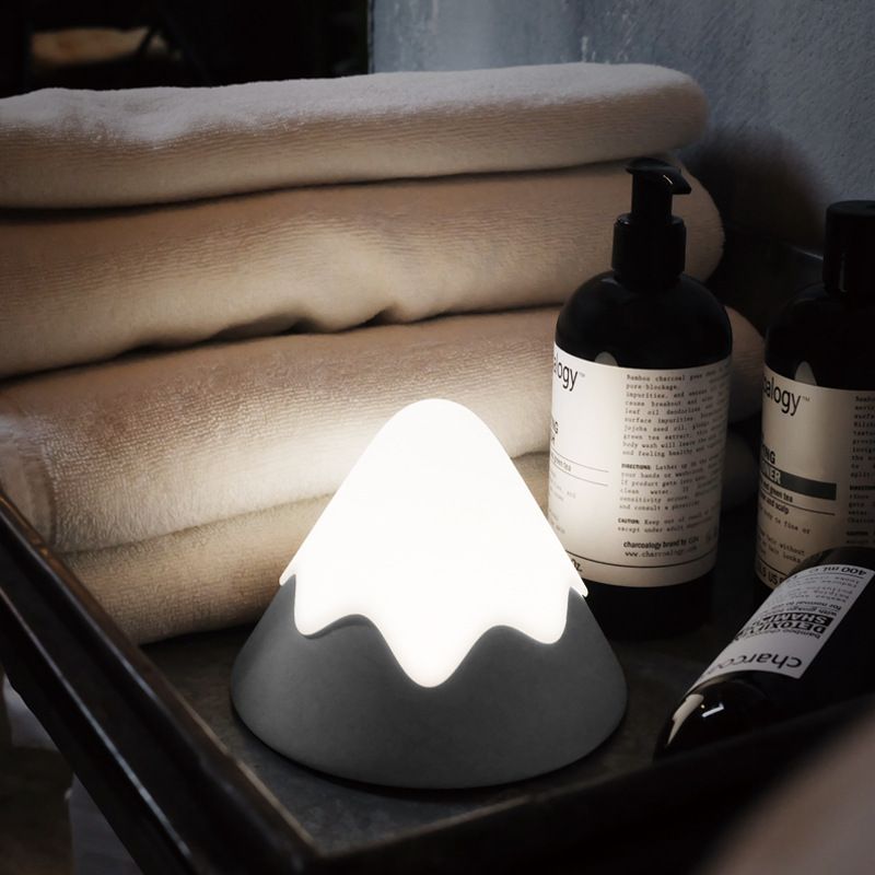 Silica gel snow mountain lamp sleeping small night lamp Atmosphere lamp gradient light creative energy saving bedside LED lamp