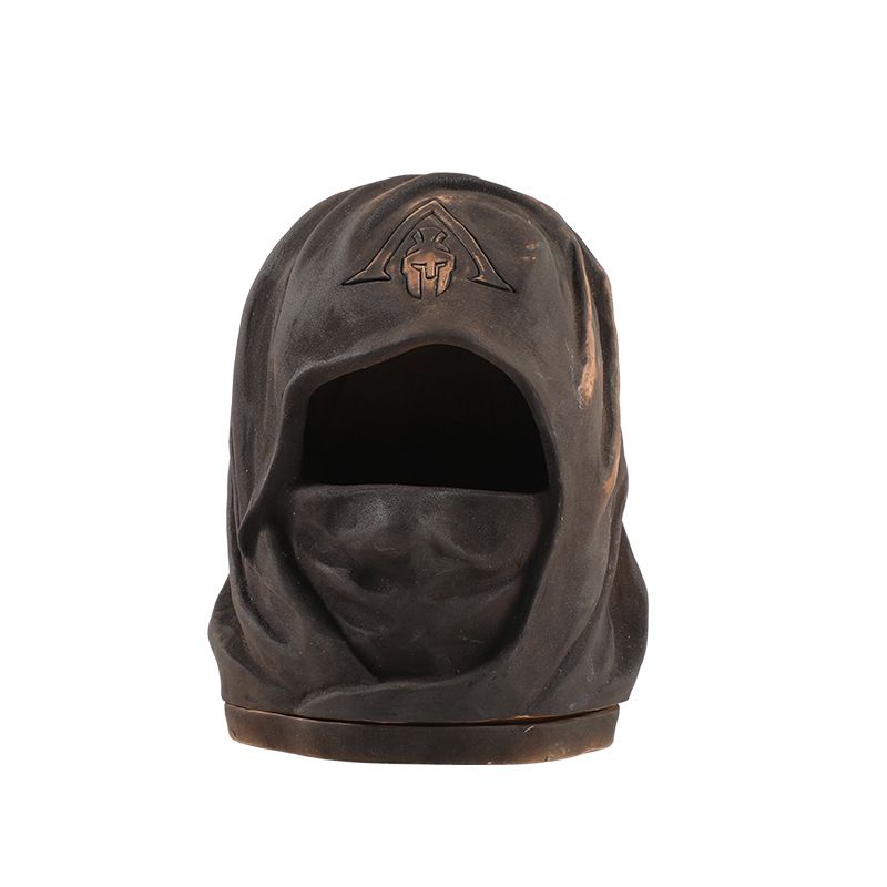Factory wholesale dark style shaped aroma diffusers, creative handcrafted products, custom-made frosted black ceramic aroma diffusers Specification image