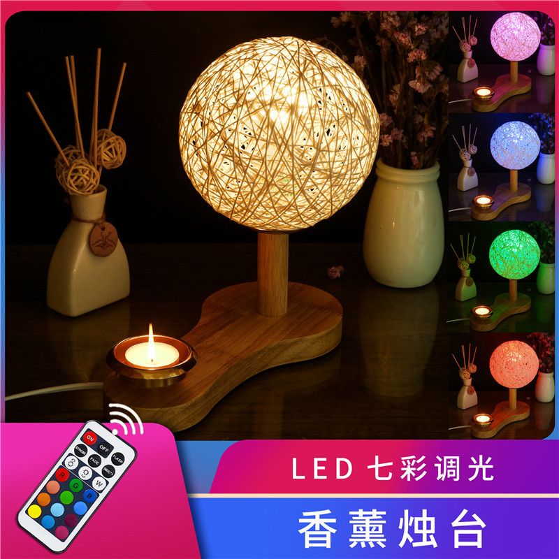 Creative restaurant scented candle table decoration home romantic candle dinner table LED table lamp wedding night light