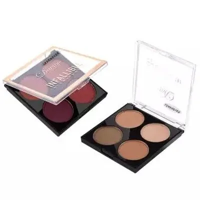 Davioo 4 Color Contouring Highlighter To Lighten The Three-Dimensional Modification Of Shadow Nose Side Face Slimming D1083