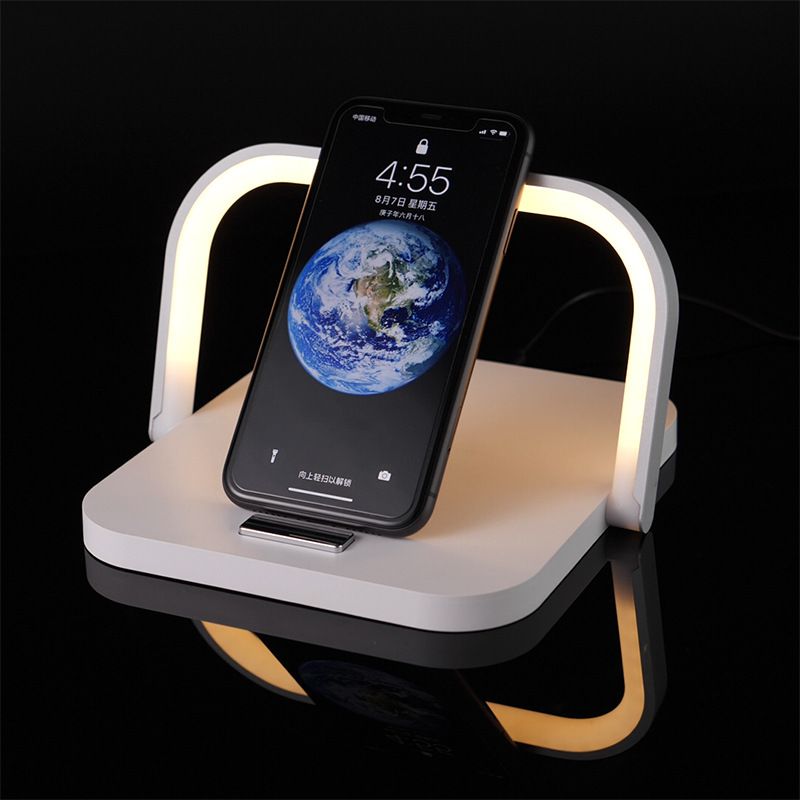 10W Wireless charging Night light Wireless charging creative night light mobile phone stand wireless charging