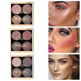 Davioo 4 Color Contouring Highlighter To Lighten The Three-Dimensional Modification Of Shadow Nose Side Face Slimming D1083 details Picture