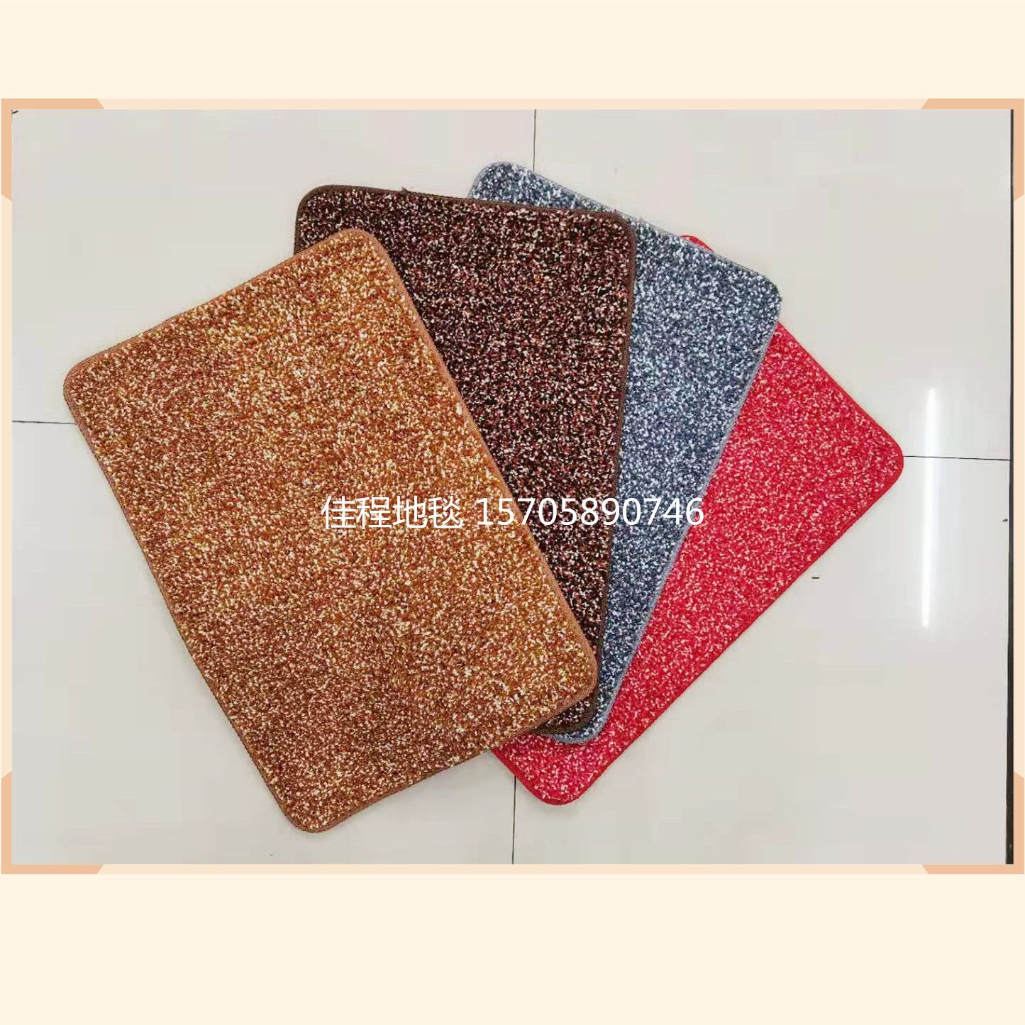 New snowflake floor mat, two-color snowflake mat, anti-slip foot mat, door mat, home mat, snowflake foot mat, 40*60cm full figure