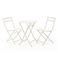 野人谷阳台桌椅休闲小茶几三件套北欧户外折叠铁艺桌椅组合细节图
